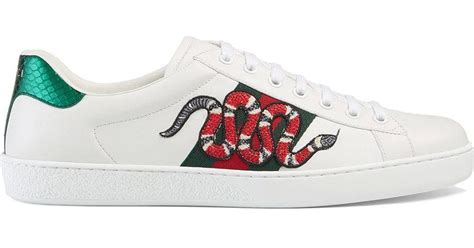 gucci scarpe.serpente.c|gucci ace water snake embroidered.